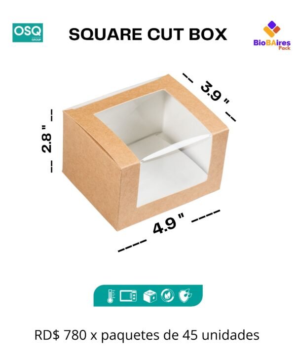 Square cut box